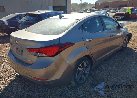 2015 Hyundai Elantra Limited из США, поврежденный, VIN 5NPDH4AE7FH549251